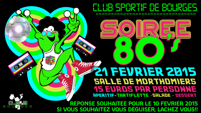 Affiche soiree 80s v3