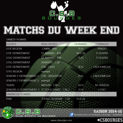 Matchs du Week End