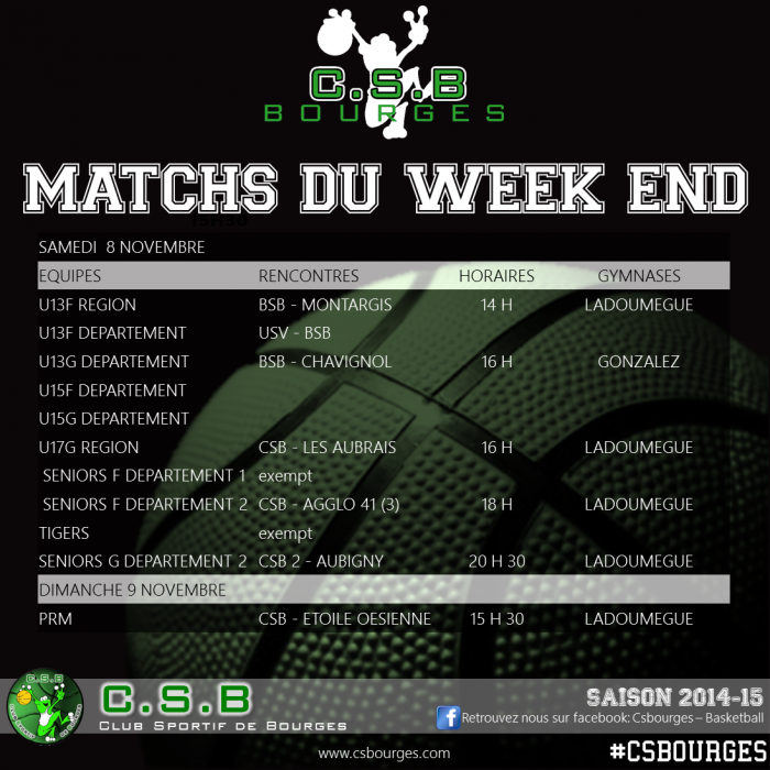 Matchs du Week End