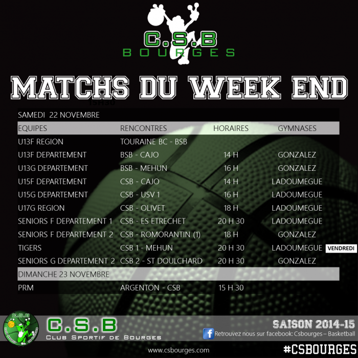 Matchs du Week End