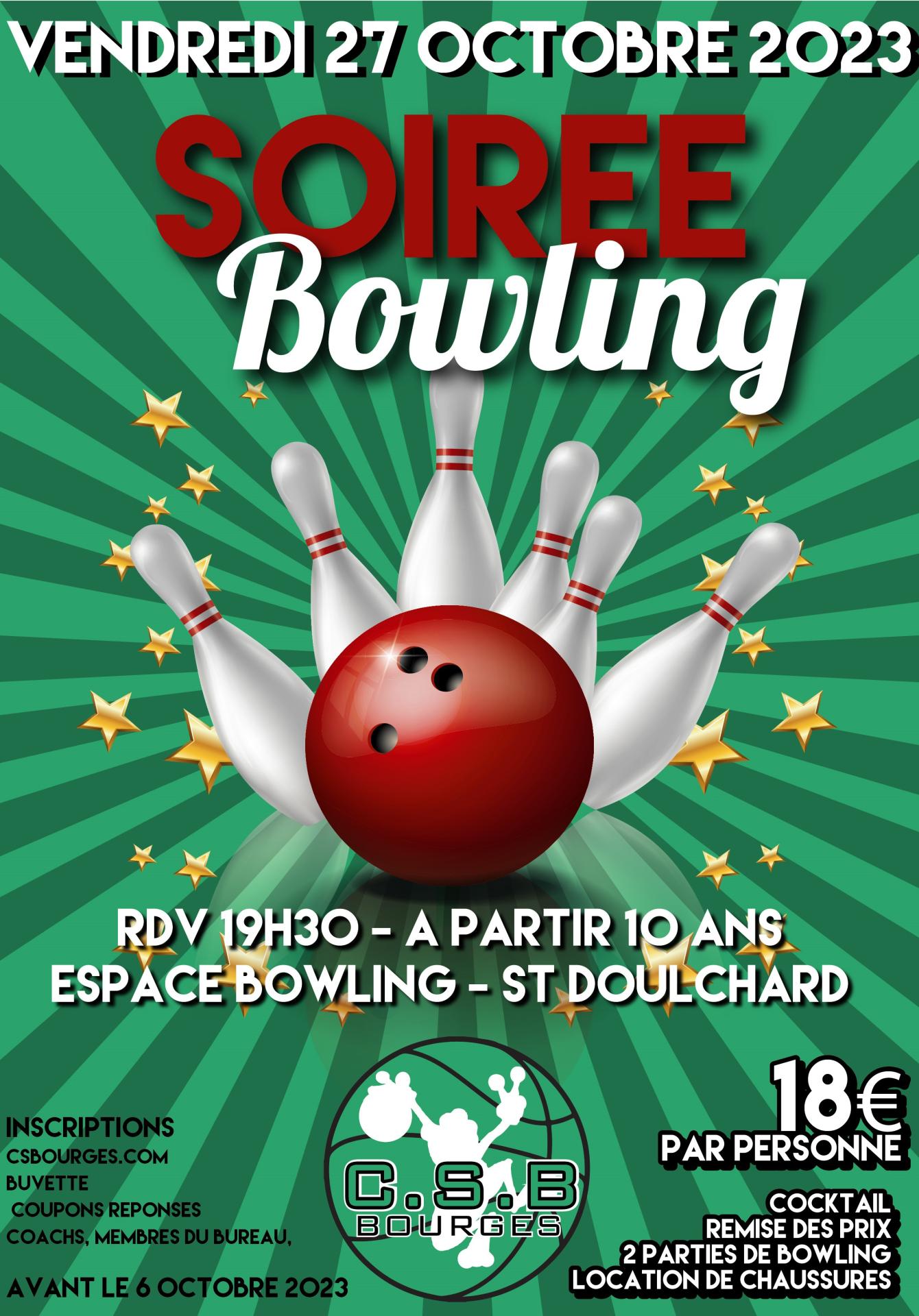 Soiree bowling 2023
